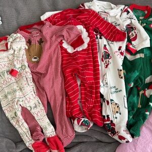 Christmas Baby Onesies Set
